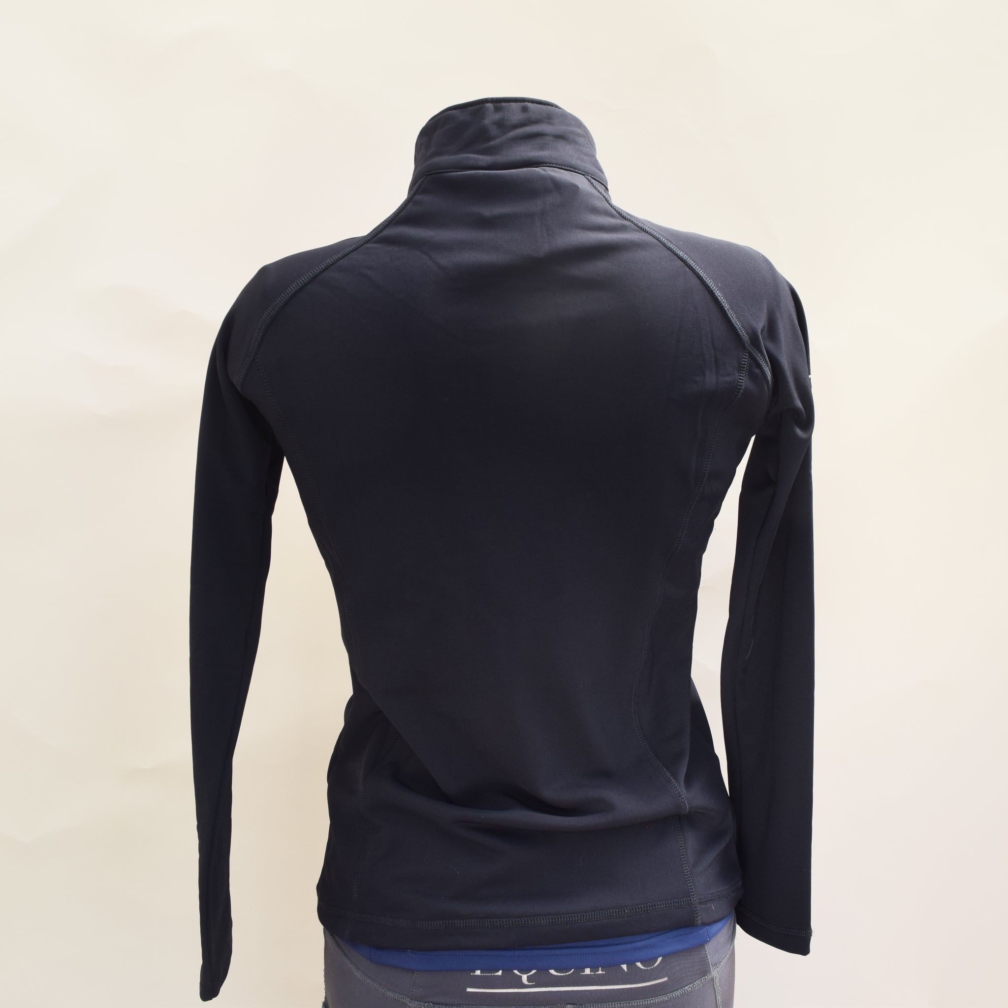 Fitted Long Sleeve Top - Black