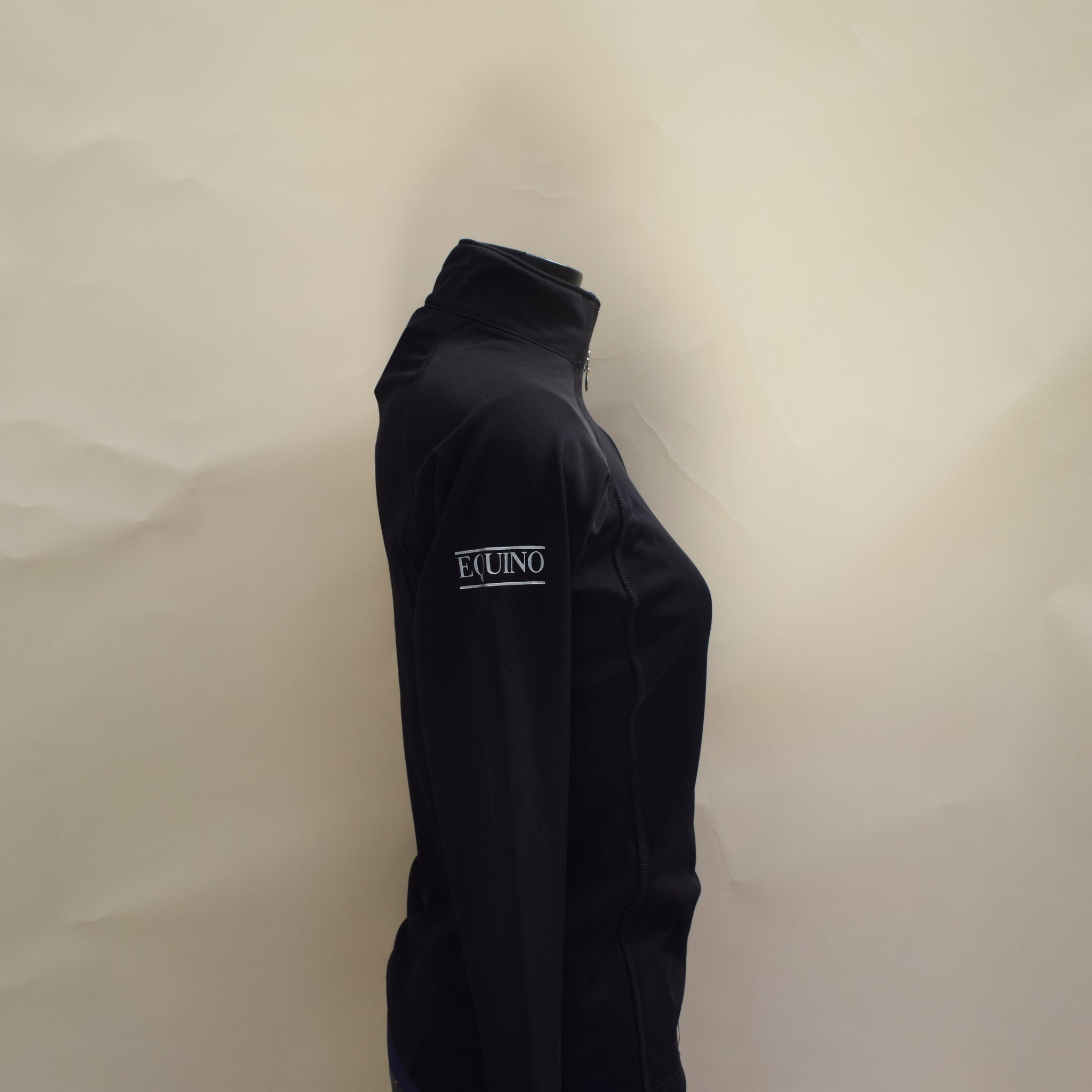 Fitted Long Sleeve Top - Black