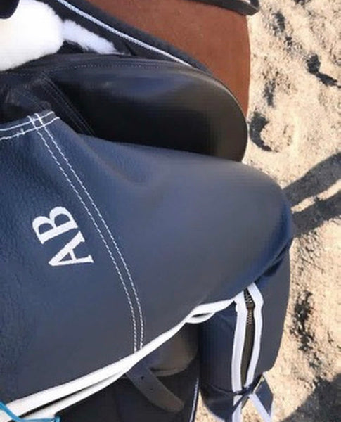 Add embroidered initials to chaps